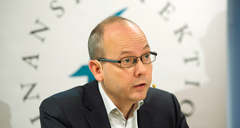 Martin Andersson är chef på Finansinspektionen. Foto: Fredrik Sandberg/TT