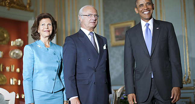 Barack Obama, Carl Gustaf, Queen Silvia