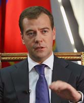 Rysslands president Dmirtri Medvedev. Foto: Vladimir Rodionov/Sanpix