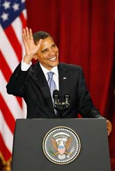 Barack Obama talade i Kairo i Egypten. Foto: Ben Curtis/Scanpix