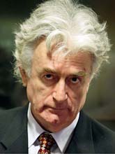 Radovan Karadzic är åtalad för krigsbrott. Foto: Valerie Kuypers/Scanpix