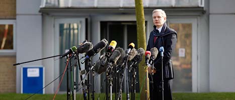 Wikileaks ledare Julian Assange. Foto: Matt Dunham/Scanpix
