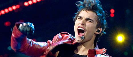 Eric Saade vann Melodifestivalen. Foto: Claudio Bresciani/Scanpix
