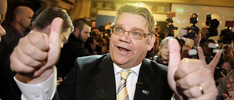 Timo Soini är ledare för Sannfinländarna. Foto: Martti Kainulainen/Scanpix