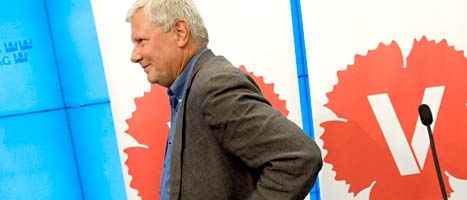 Lars Ohly slutar. Fot0: Gunnar Lundmark/Scanpix