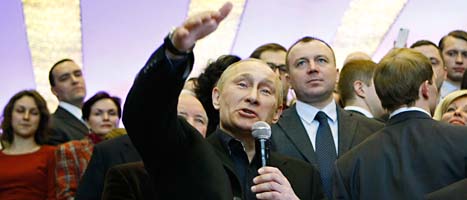 Vladimir Putin vann valet och blir Rysslands president. Foto: Scanpix