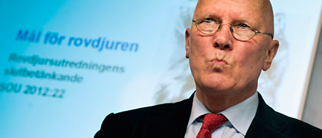Regeringens vargexpert Lars-Erik Liljelund. Foto: Jonas Ekströmer/Scanpix