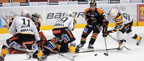 Brynäs leder i kampen om SM-guldet. Foto: Fredrik Sandberg/Scanpix