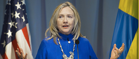USAs utrikesminister Hillary Clinton besökte Sverige i helgen.
Foto: Maja Suslin/Scanpix