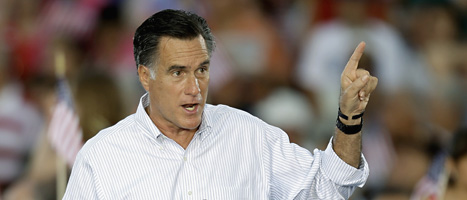 Mitt Romney vill bli USAs nya president. Foto: Tomas Thorén/Scanpix.