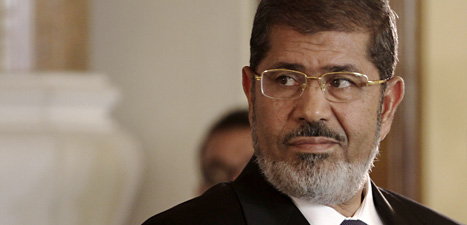 Muhammed Mursi säger att Egypten ska vara en ett demokratiskt land.
Foto: Maya Alleruzzo/Scanpix.