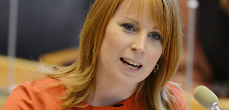 Annie Lööf ska försöka stoppa bråken i Centerpartiet. Foto: Henrik Montgomery/Scanpix