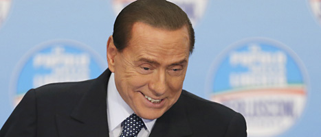 Silvio Berlusconi är tillbaka i den italienska politiken. Foto: Scanpix