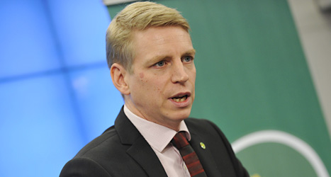 Per Bolund i Miljöpartiet. Foto: Bertil Enevåg/Scanpix.