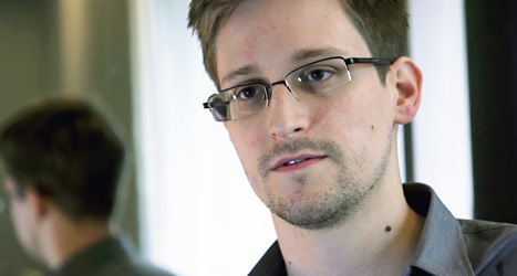 Edward Snowden tyckte inte om att USA övervakade miljoner människor i hemlighet. Därför berättade han det för tidningarna. Foto: The Guardian/Scanpix.