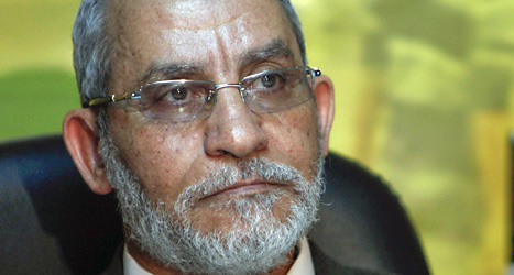 Muhammad Badie togs till fånga av militärerna. De säger att han är terrorist. Foto: Nasser Nasser /Scanpix