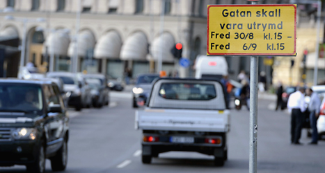 Stora delar av Stockholm stängs av när Obama besöker Sverige.
Foto.Bertil Enevåg/Scanpix.