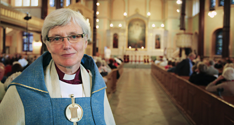 Antje Jackelén har blivit vald till ny ärkebiskop i Sverige. Foto: Stig-Åke Jönsson/Scanpix. 