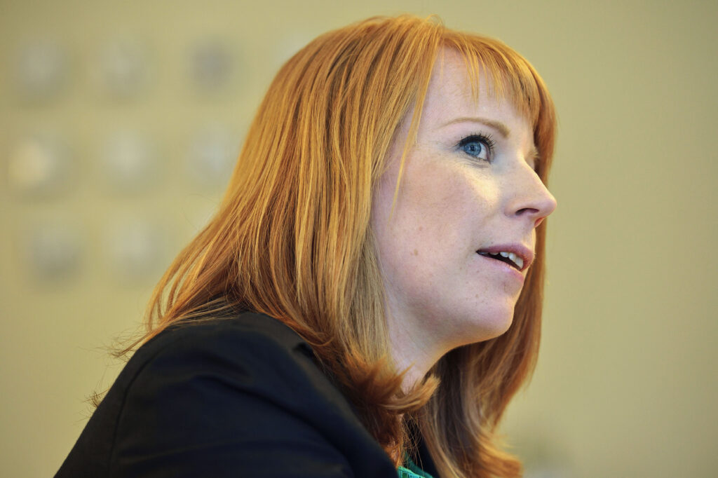 Centerpartiets partiledare Annie Lööf<br />Foto: Henrik Montgomery / TT