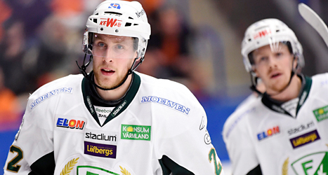 Färjestads segerskytt Per Åslund. Foto: Mikael Fritzon/TT
