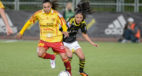 Marta da Silva lämnar fotbollslaget Tyresö. Foto: Bertil Enevåg Ericsson/TT.