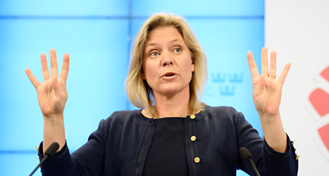 Magdalena Andersson säger att flera skatter måste höjas. Foto: Leif R Jansson/TT.
