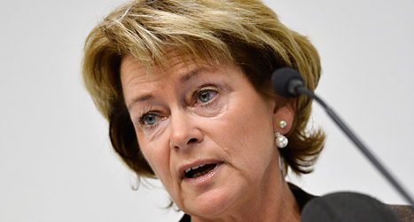 Kulturminister Lena Adelsohn Liljeroth vill att ett privat företag ska göra den lättlästa tidningen 8 Sidor. Foto: TT