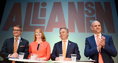 Partierna i regeringen kallar sig för Alliansen. Foto: TT