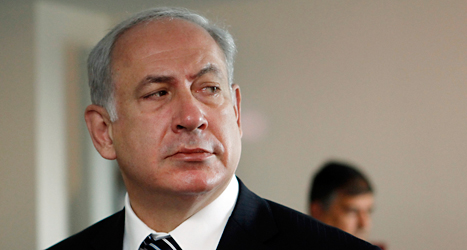 Israels ledare Benjamin Netanyahu lovar att straffa Hamas för morden på tre pojkar från Israel. Foto: Franka Bruns/TT