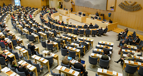 Vilka politiker ska få bestämma i Sveriges riksdag? I dag börjar röstningen. Foto: TT