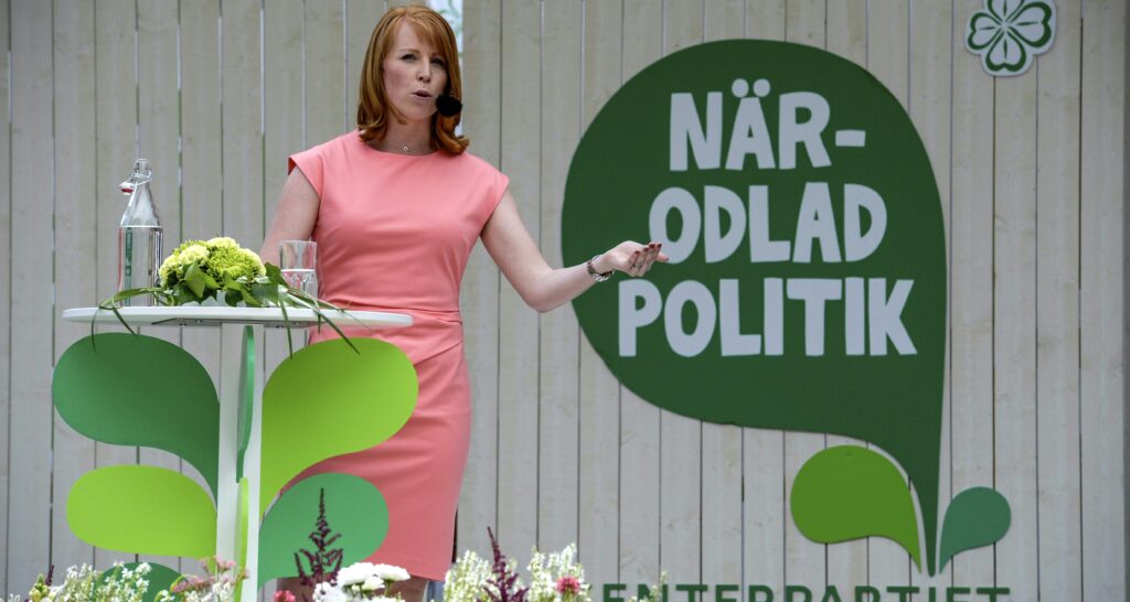 Centerpartiets ledare Annie Lööf pratade om politik i Almedalen. Foto: Janerik Henriksson /TT