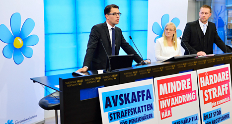 Sverigedemokraternas ledare berättade på tisdagen hur de vill styra Sverige. Foto: TT