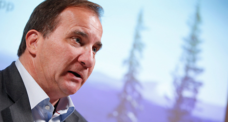 Stefan Löfven berättade på tisdagen att Socialdemokraterna vill satsa på jobb i skogen. Foto: TT