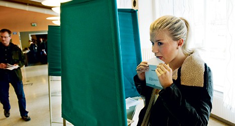 På söndag ska svenska folket gå och rösta. Foto: TT