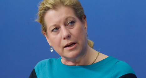 Catharina Elmsäter-Svärd kan bli ny ledare för Moderaterna.Foto: Bertil Ericson/TT.