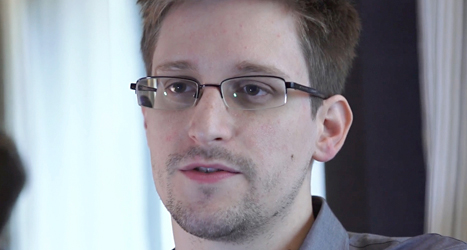 Edward Snowden får Leva Rätt-priset. Foto: TT