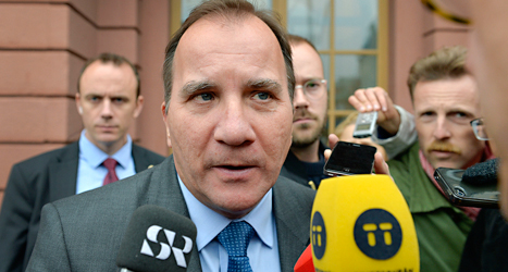 Många journalister vill veta hur det går för Stefan Löfven att bilda en ny regering. Foto: TT