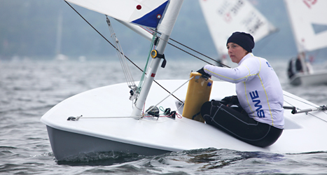Josefin Olsson blev två i världsmästerskapet i segling i Spanien. 
Det var hennes första medalj i ett stort mästerskap. Foto: Oskar Kihlborg/TT.