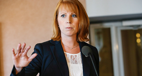 Centerpartiets ledare Annie Lööf tycker att förslaget om kärnkraften är otydligt. Foto: Fredrik Persson/TT