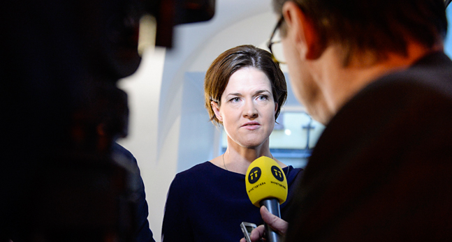 Moderaternas ledare Anna Kinberg Batra