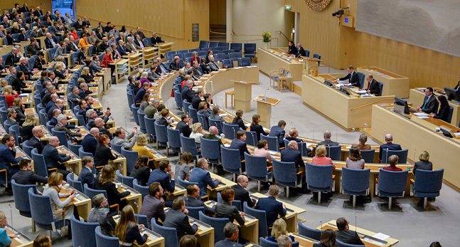 Politikerna i riksdagen