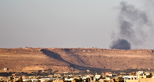 Bomber över Jemen