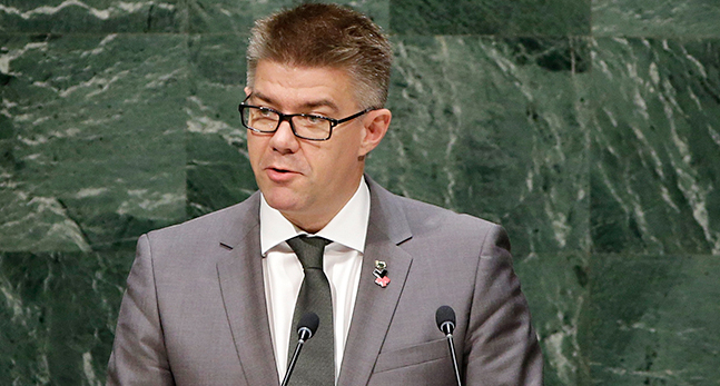 Islands utrikesminister Gunnar Bragi Sveinsson.