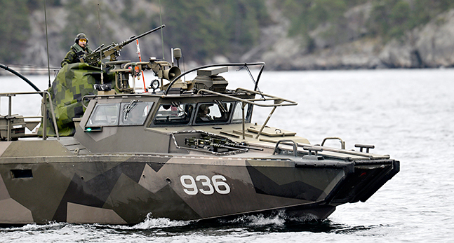 Militärernas båt i Stockholms skärgård