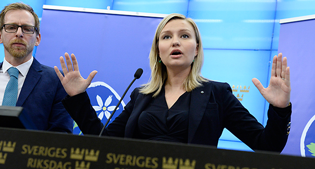 Kristdemokraternas ledare Ebba Busch Thor