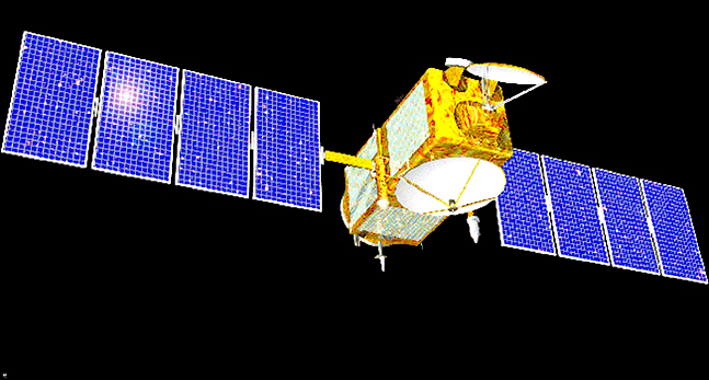 En satellit.