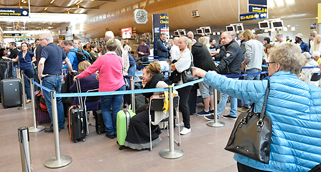 Folk på Arlanda