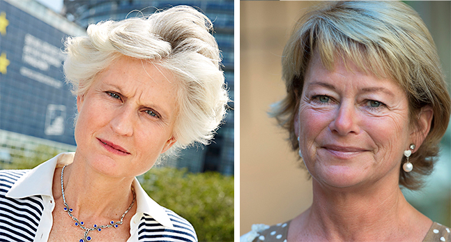 Anna Corazza Bildt och den före detta kultur- och idrottsministern Lena Adelsohn Liljeroth