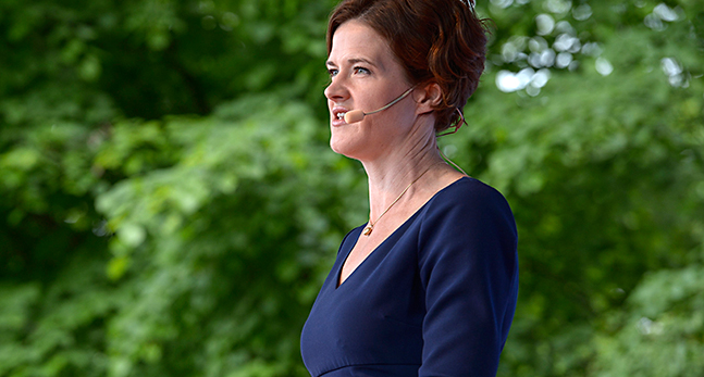 Moderaternas partiledare Anna Kinberg Batra