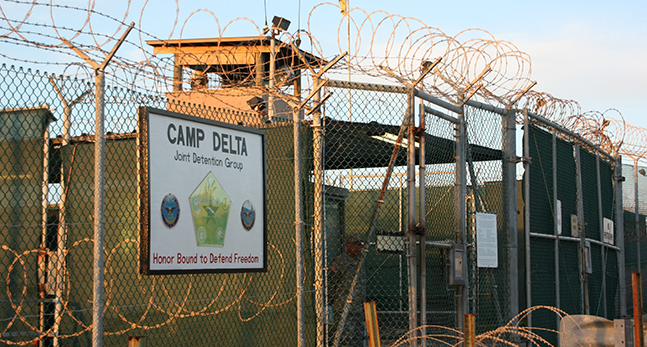 Inggånget till fånglägret Guantanamo